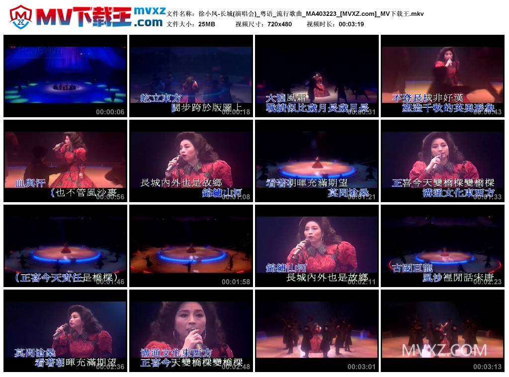 徐小凤-长城(演唱会)_粤语_流行歌曲_MA403223